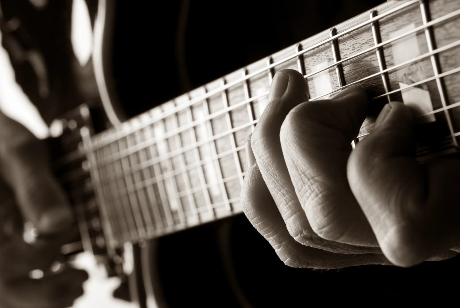 Close-up of a guitar, comparing the best guitar learning apps in 2026